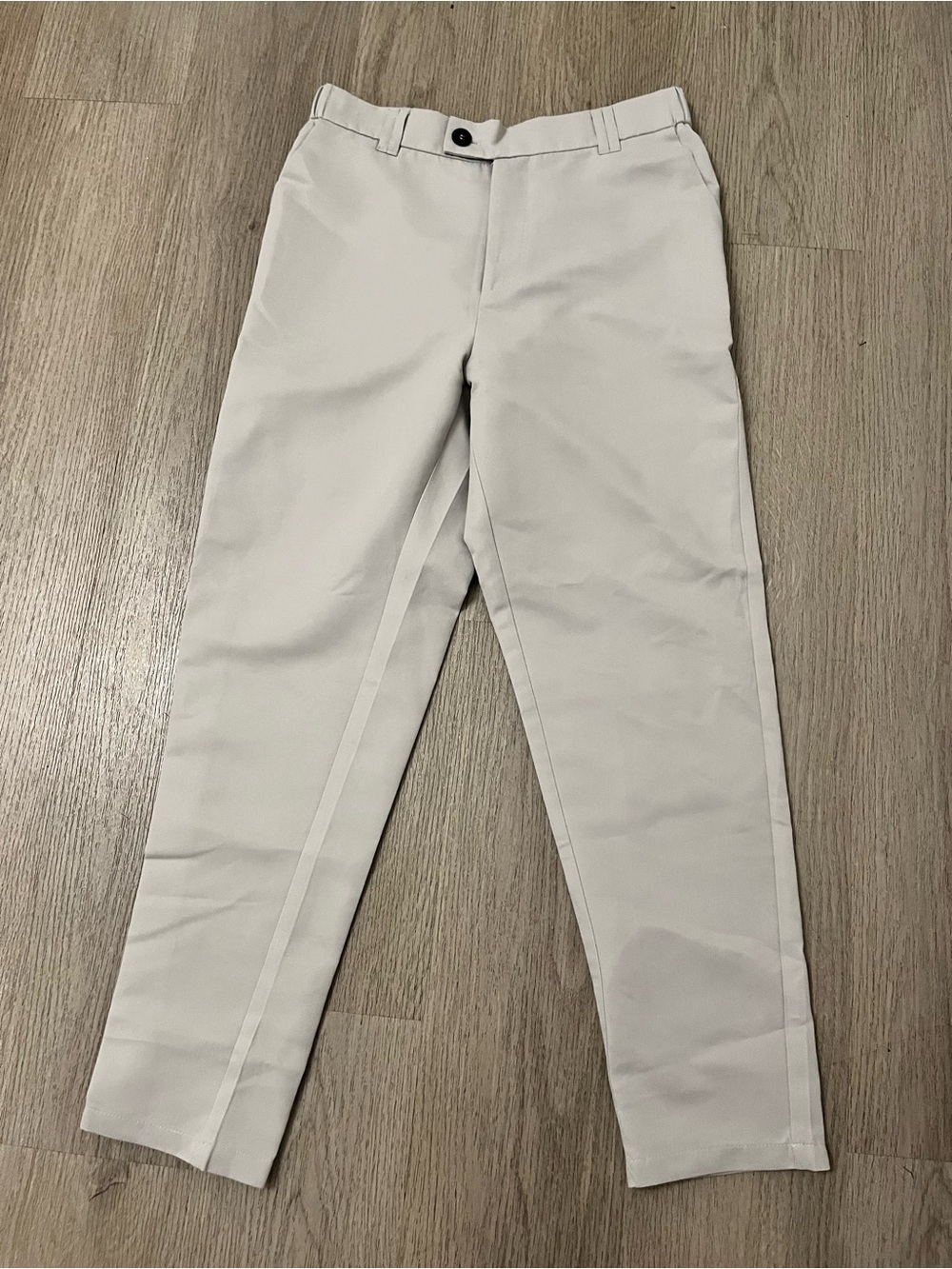 Men's Slim Straight Chinos in Light Grey Size Medium